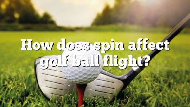 How does spin affect golf ball flight?
