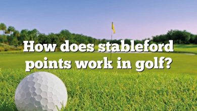 How does stableford points work in golf?