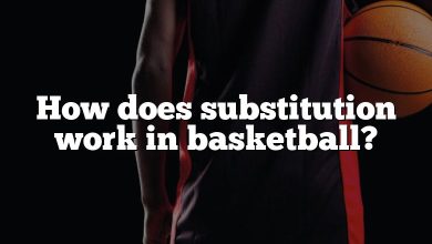 How does substitution work in basketball?