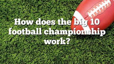 How does the big 10 football championship work?