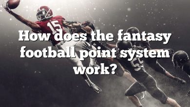 How does the fantasy football point system work?