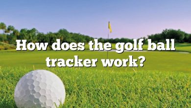 How does the golf ball tracker work?