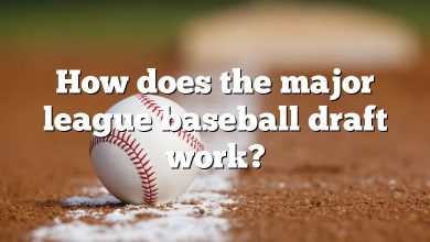 How does the major league baseball draft work?