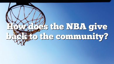How does the NBA give back to the community?