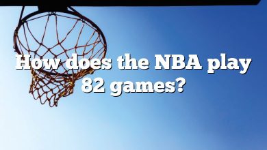 How does the NBA play 82 games?