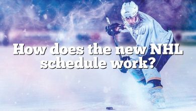 How does the new NHL schedule work?