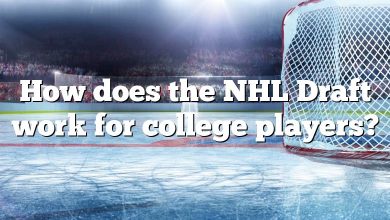 How does the NHL Draft work for college players?