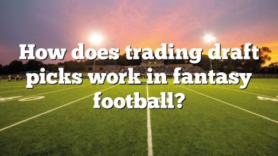 How does trading draft picks work in fantasy football?