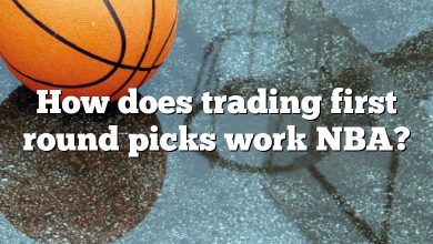 How does trading first round picks work NBA?