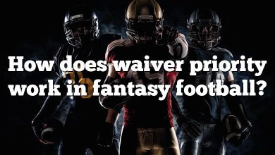 How does waiver priority work in fantasy football?