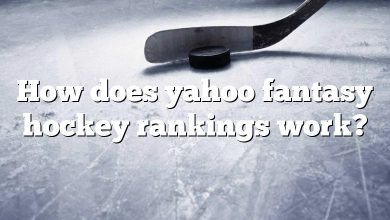 How does yahoo fantasy hockey rankings work?