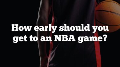 How early should you get to an NBA game?