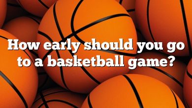 How early should you go to a basketball game?