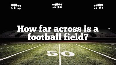 How far across is a football field?