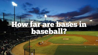 How far are bases in baseball?