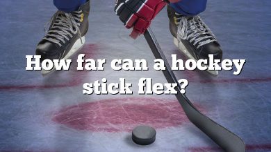 How far can a hockey stick flex?
