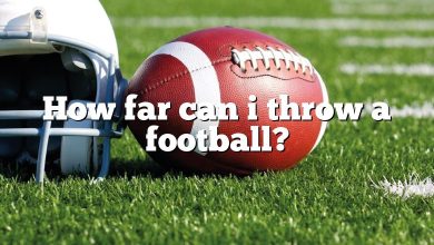 How far can i throw a football?