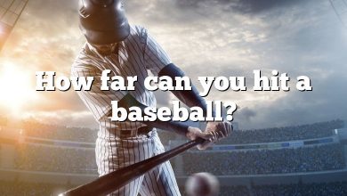 How far can you hit a baseball?