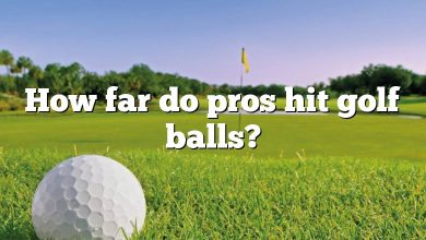 How far do pros hit golf balls?