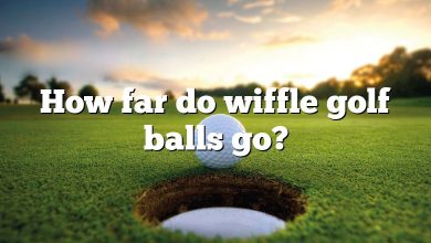 How far do wiffle golf balls go?