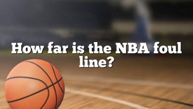 How far is the NBA foul line?