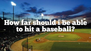 How far should i be able to hit a baseball?