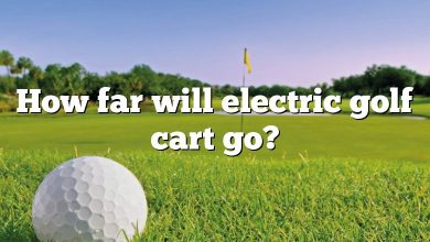 How far will electric golf cart go?