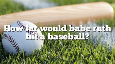 How far would babe ruth hit a baseball?