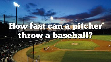 How fast can a pitcher throw a baseball?