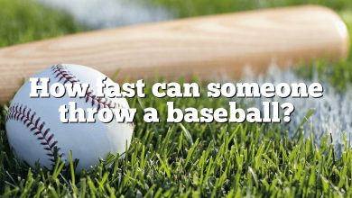 How fast can someone throw a baseball?