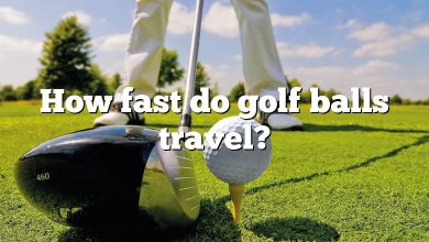 How fast do golf balls travel?