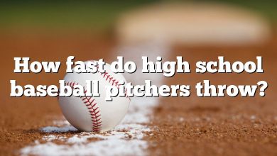 How fast do high school baseball pitchers throw?