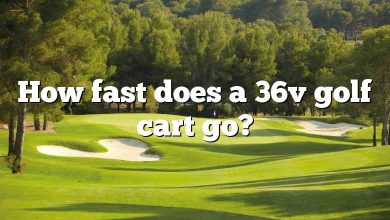 How fast does a 36v golf cart go?