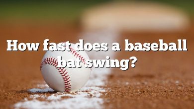 How fast does a baseball bat swing?