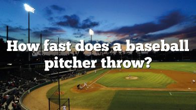 How fast does a baseball pitcher throw?