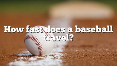 How fast does a baseball travel?