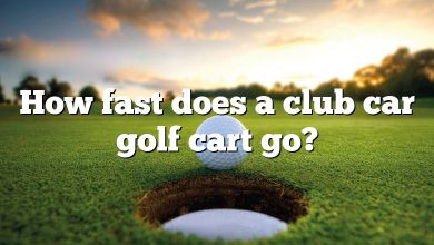 How fast does a club car golf cart go?