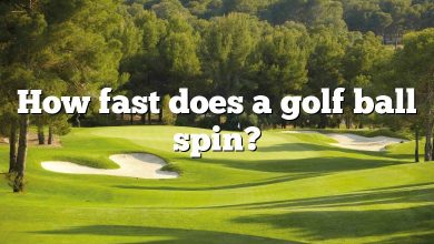 How fast does a golf ball spin?