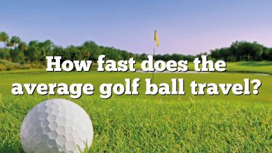 How fast does the average golf ball travel?