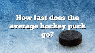 How fast does the average hockey puck go?