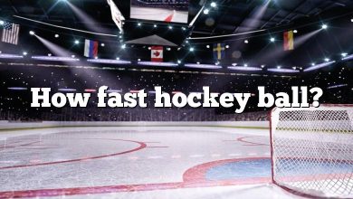 How fast hockey ball?