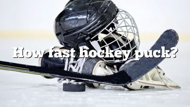 How fast hockey puck?