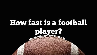 How fast is a football player?