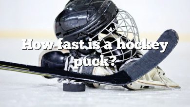 How fast is a hockey puck?