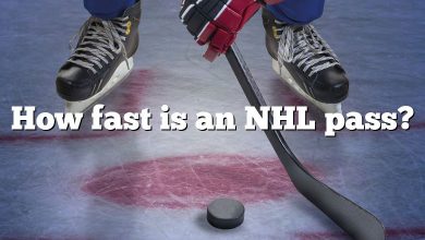 How fast is an NHL pass?