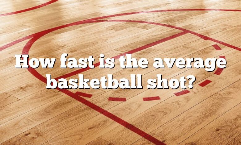 How fast is the average basketball shot?