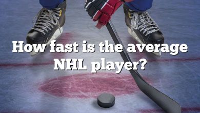 How fast is the average NHL player?
