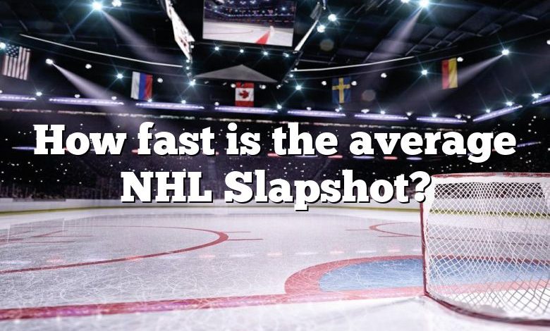 How fast is the average NHL Slapshot?