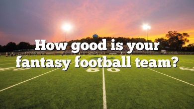 How good is your fantasy football team?
