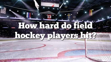 How hard do field hockey players hit?